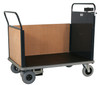 Apollo Small Powered Platform Truck - 600kg Capacity - Steel End With Timber End & 1 Timber Side