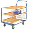 Loadtek TT160 Series Trolley with 3 Fixed Plywood Shelves - 150kg Capacity
