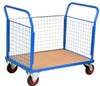 Loadtek 500 Series Small Platform Truck with Three Mesh Ends - 500kg Capacity