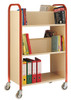 Loadtek 3 Tier Double Sided Book Trolley - 250Kg Capacity