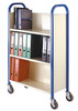 Loadtek 3 Tier Single Sided Book Trolley - 250Kg Capacity