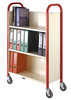 Loadtek 3 Tier Single Sided Book Trolley - 250Kg Capacity