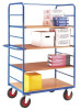 Loadtek 4 Tier Large Shelf Truck Trolley - 500Kg Capacity
