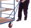 Loadtek 5 Tier Large Shelf Truck with Mesh Superstructure and Drawbar Handle - 500Kg Capacity