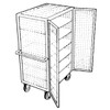 Loadtek 5 Tier Medium Shelf Truck with Mesh Superstructure, Hinged Doors and Drawbar Handle - 500kg Capacity
