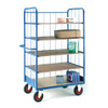 Loadtek 5 Tier Large Shelf Truck with Rod Superstructure and Hinged Doors - 500Kg Capacity