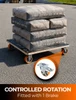 Workhorse Extra Heavy Duty Skate Dolly 590 x 590mm with Industrial 100mm Wheels - 1000kg Capacity