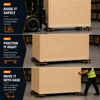 Workhorse Extra Heavy Duty Furniture Dolly 590 x 590mm with Industrial 100mm Wheels - 1000kg Capacity