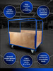 Workhorse Large Long Goods Distribution Platform Truck with Plywood Sides - 500kg Capacity