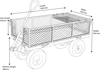 Platform Truck with Sides and Puncture Proof Tyres - 450kg Capacity