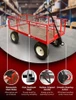 Platform Truck with Sides and Puncture Proof Tyres - 450kg Capacity