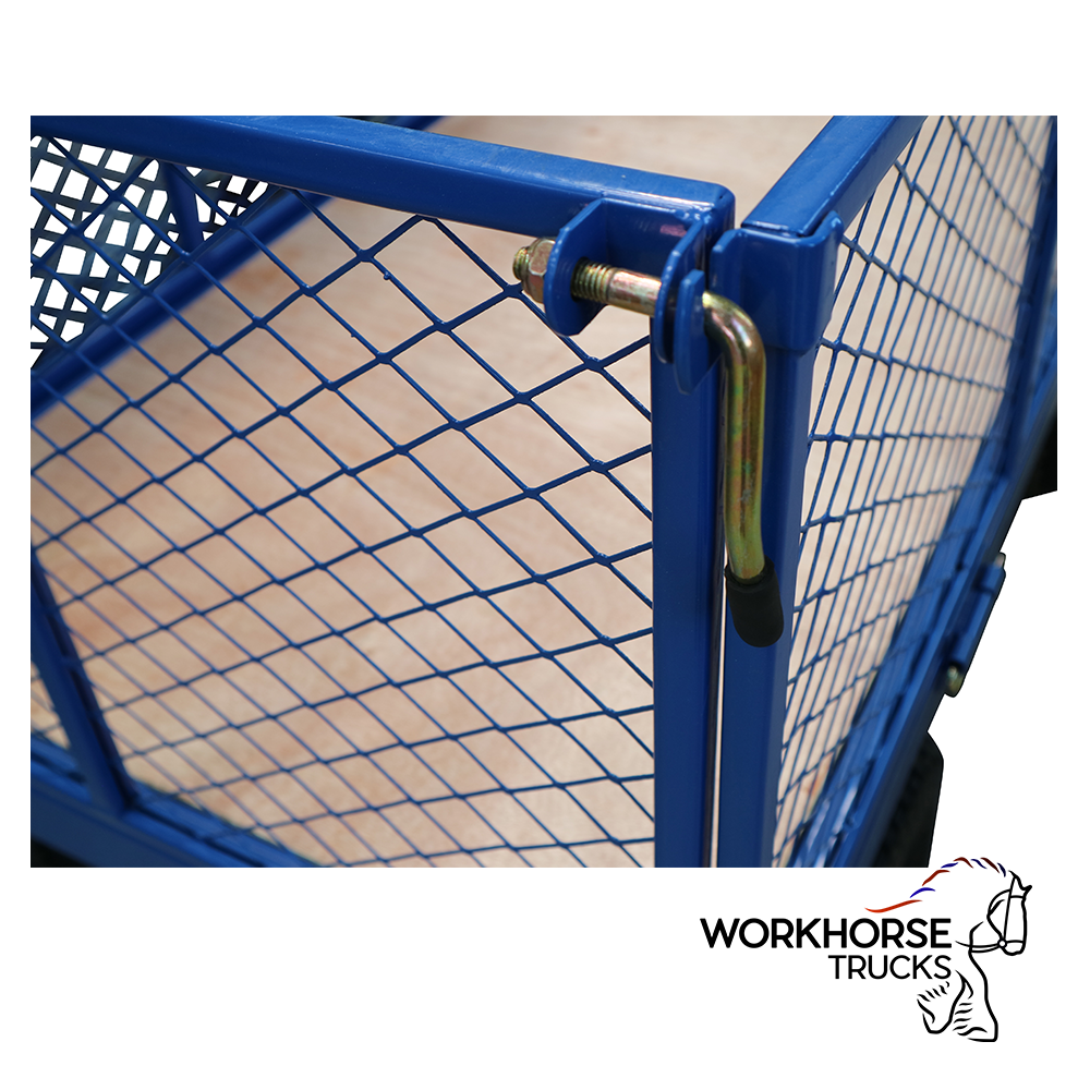 Workhorse Trucks Industrial Platform Truck Fold Down Mesh Sides With