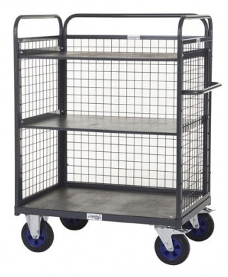 Apollo Heavy Duty Two-Tier Shelf Distribution Truck - 600kg Capacity - with Sides & Back
