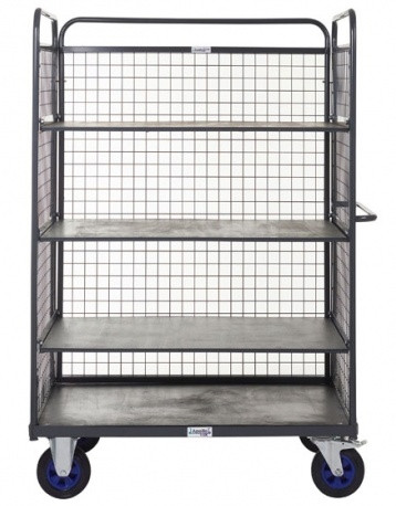 Apollo Heavy Duty Three-Tier Shelf Distribution Truck - 600kg Capacity - with Sides & Back