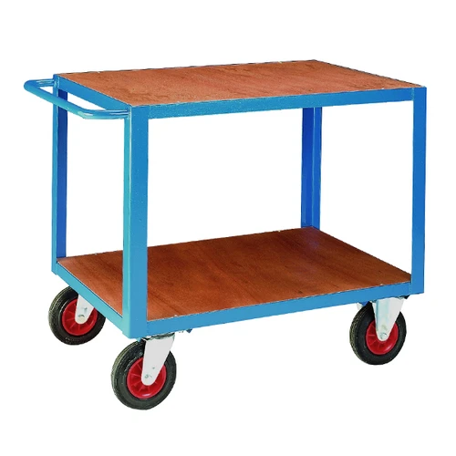 Loadtek Heavy Duty Table Truck with Timber Deck 1000 x 600mm - 500kg Capacity