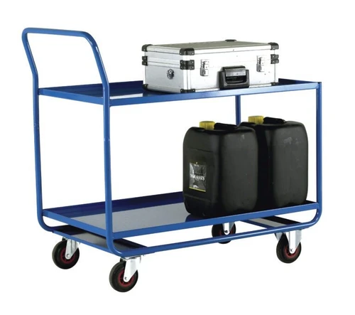Loadtek TT160 Series Trolley with 2 Fixed Steel Shelves - 150kg Capacity