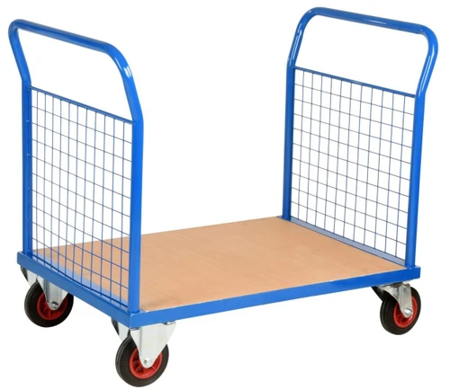 Loadtek 500 Series Small Platform Truck with Double Mesh Ends - 500kg Capacity