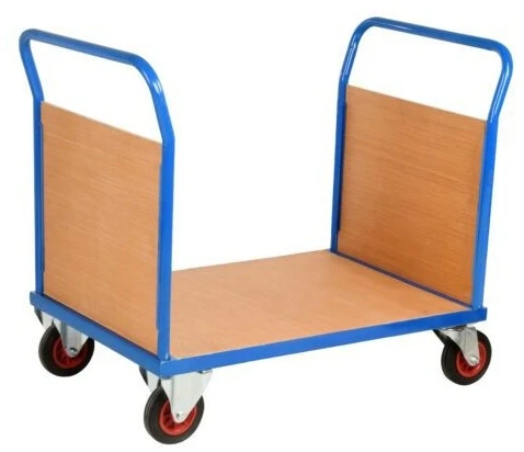 Loadtek 500 Series Large Platform Truck with Double Timber Ends - 500kg Capacity