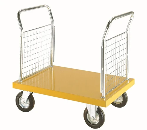 Loadtek Coloured Small Platform Truck with Double Mesh Ends - 700kg Capacity