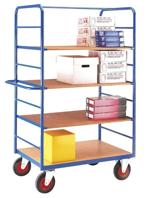Loadtek 4 Tier Medium Shelf Truck Trolley - 500Kg Capacity