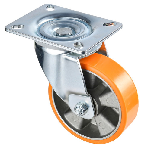 Spare 100mm Industrial Auminium PU Single Wheel for Workhorse Extra Heavy Duty Skate Dolly