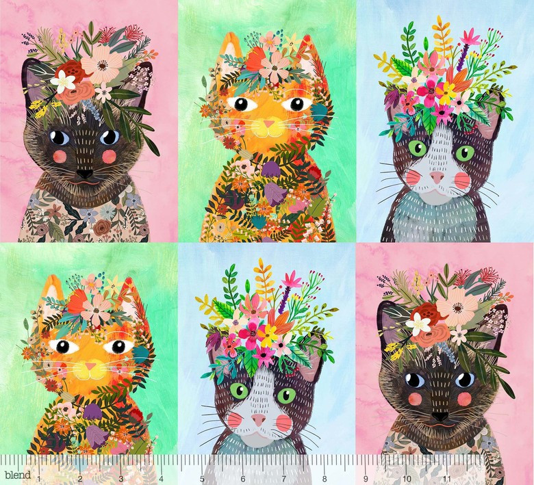 More Floral Pets  - More Floral Kitties Multi