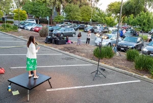 Portable Stage for a Product Launch, Brand Activation, or Retail Event