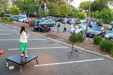 Portable Stage for a Product Launch, Brand Activation, or Retail Event