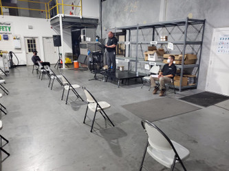 Portable Stage for a Political Rally, Town Hall, or Outdoor Civic Event