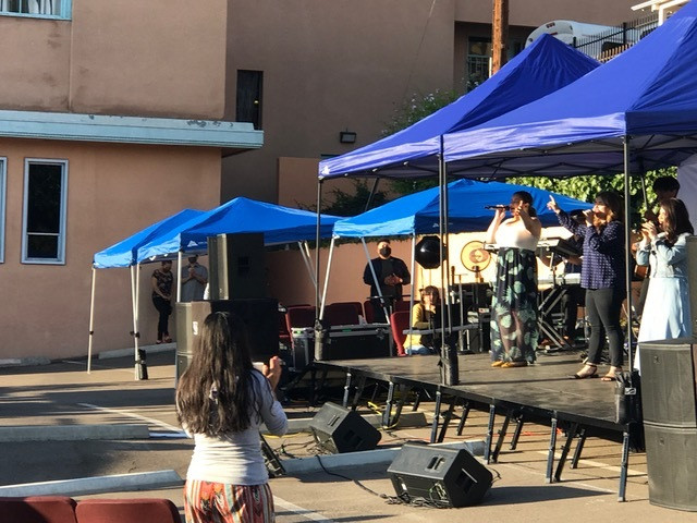 Portable Stage for a Company Picnic or Outdoor Employee Appreciation Event