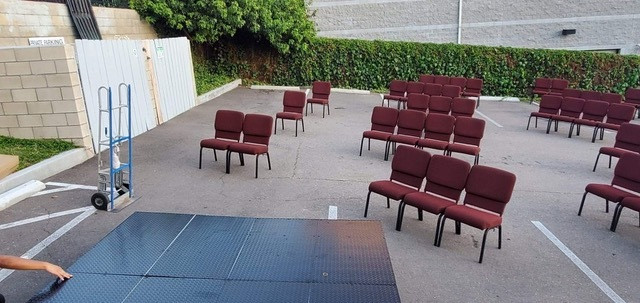 Portable Stage for a Food Festival, BBQ Competition, or Culinary Event