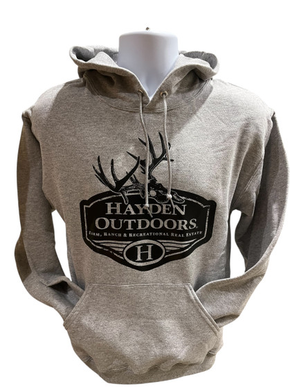 Grey Deer Skull Hoodie