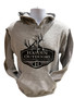 Grey Deer Skull Hoodie