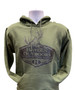 Army Green Deer Skull Hoodie