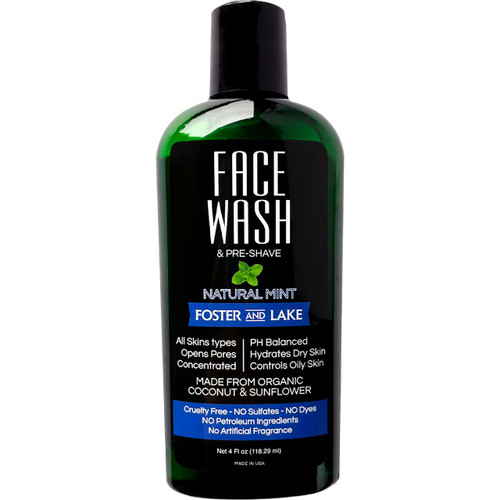 PreShave Face Wash Natural Mint 4oz