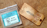 Packaged stamp set with the coffee cup design and 'Good Luck'