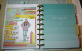 Handmade card made with Unity Stamp Co’s Lux Girl red rubber stamp set — a sketched girl standing hands-in-pockets in a beanie, layered jacket and boots — stamped and colored, with the sentiment “Stubborn — let go... move forward”.