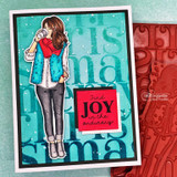 Teal card with Brystl over embossed script and a red 'Find joy in the ordinary' label.