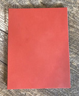 The Mirror Stamping Tool: a smooth coral-red rubber block, 4.25 by 5.5 inches, mounted on cling foam for reversing stamped images.
