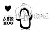 {little hands} Big Thank You Hug Penguin