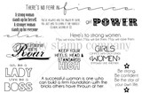 I am Woman {FRONT & CENTER stamps}