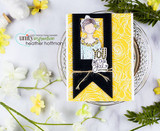 Yellow rose-embossed bookmark card of Planner Gal with 'you got this girl' tag