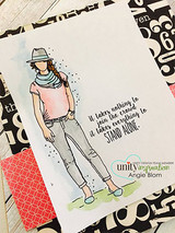 Soft card of the fashion girl with 'It takes nothing to join the crowd, it takes everything to STAND ALONE.'