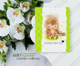 Card of the porcupine on a lime green plaid panel, 'Somebody needs a hug.'