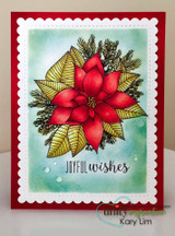 Poinsettia With Love {FRONT & CENTER stamps}