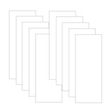 Tall Cut White Card Stock, a stack of precut 4.25 by 11 inch white card bases for slimline cards