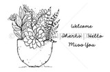 Succulent Greetings {uu 6/18}