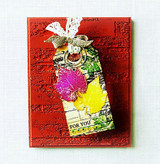 Tag with the barn wall inked red-and-green behind an autumn leaf: 'For you.'