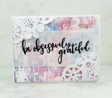 Vellum overlay card. Be obsessively grateful over pastel bricks.