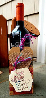 A sketchy-style mouse with a Special Delivery flag and a bucket of blooms hand-stamped on a card and lettered "Special delivery."